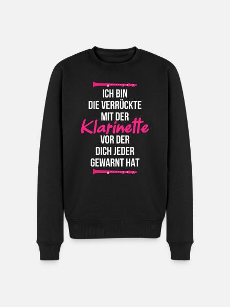 Klarinette Orchester - Männer Premium Bio Pullover - Schwarz