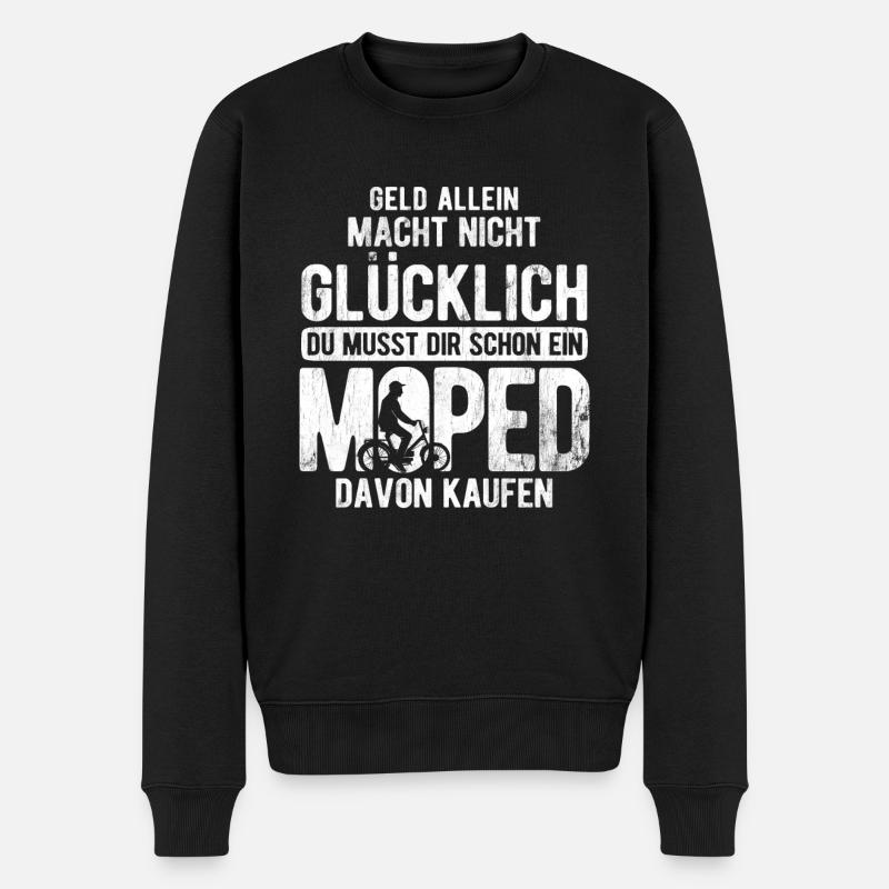 Musst Dir Ein Moped Kaufen Mofa Moped - Männer Premium Bio Pullover - Schwarz
