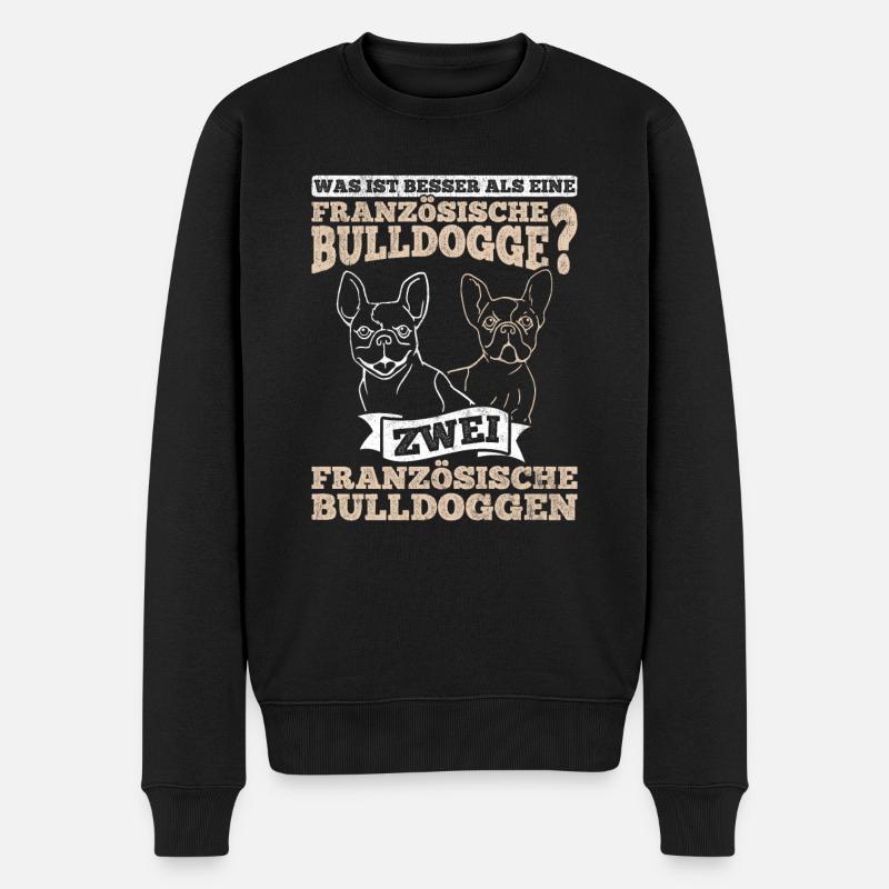 Bouledogue français Bouledogues français - Pull Premium bio Homme - noir