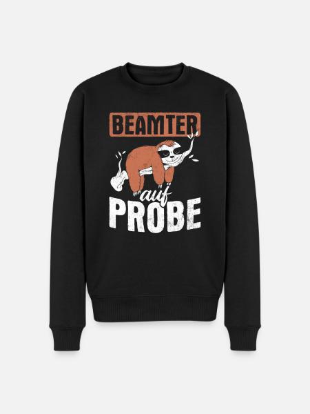 Beamter Beamte - Männer Premium Bio Pullover - Schwarz