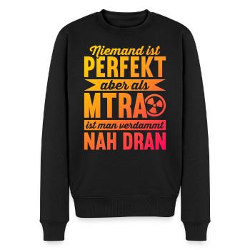 MTRA Radiologie Röntgen Radiologe MTA - Männer Premium Bio Pullover - Schwarz - Vorne - Nico (187cm)
