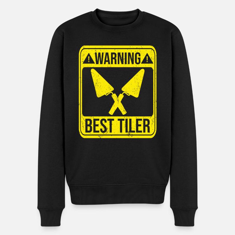 Tuiler Setter Tileter Tiles - Pull Premium bio Homme - noir