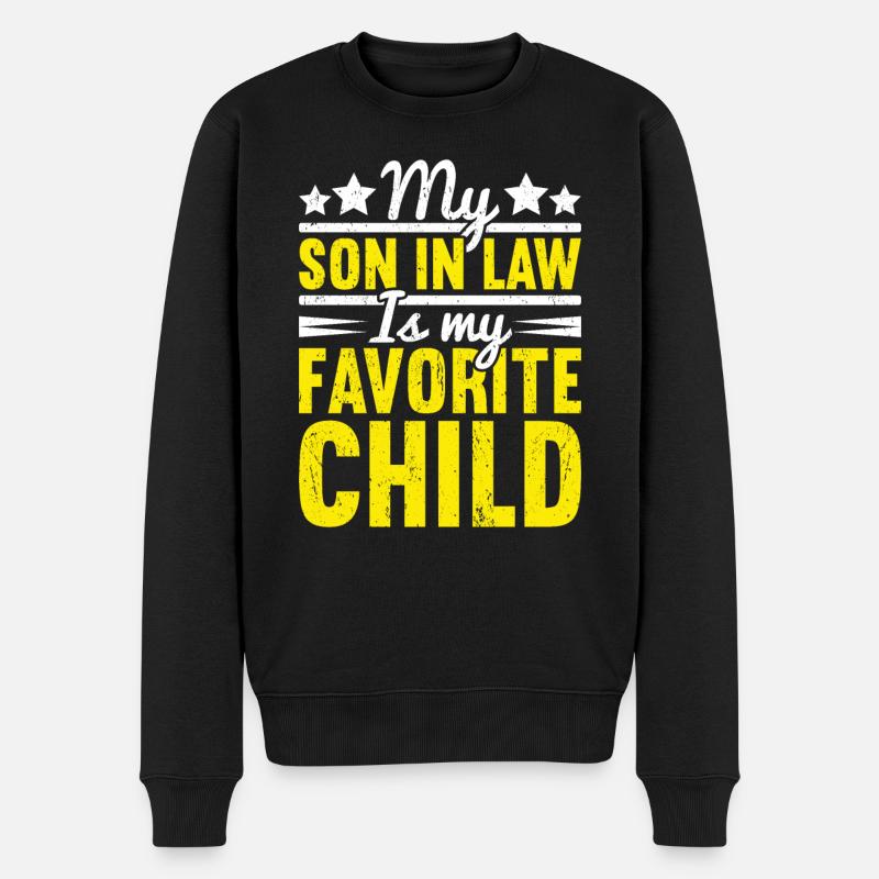 Schwiegersohn - Männer Premium Bio Pullover - Schwarz
