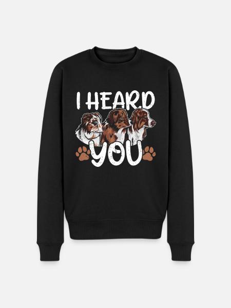 Australian Shepherd Dog - Men's Premium Organic Jumper - black