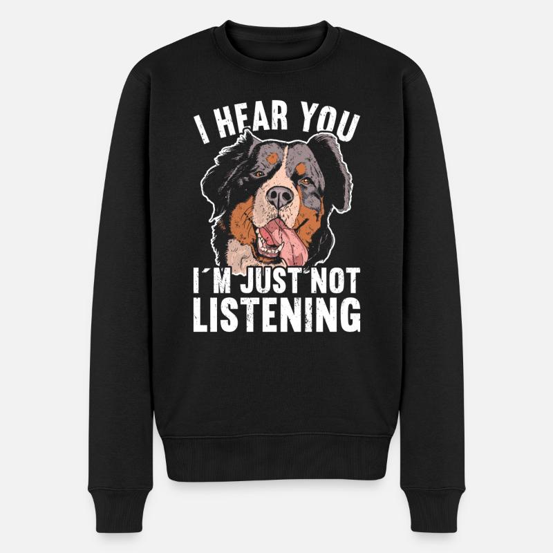 Berner Sennenhund - Männer Premium Bio Pullover - Schwarz