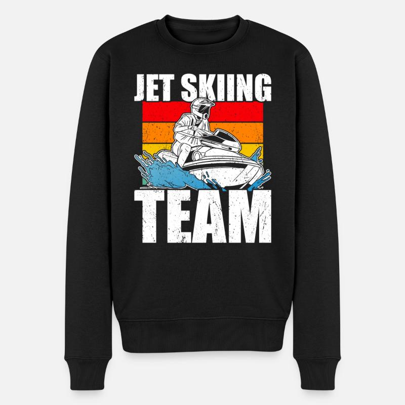 Jetski Jetski - Männer Premium Bio Pullover - Schwarz