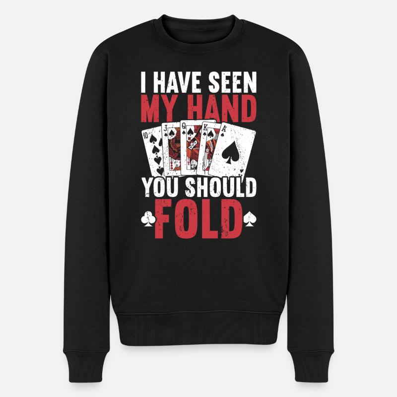 Poker - Pull Premium bio Homme - noir