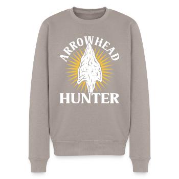 Arrowhead Hunting - Men's Premium Organic Jumper - taupe - Front - Nico (187cm)