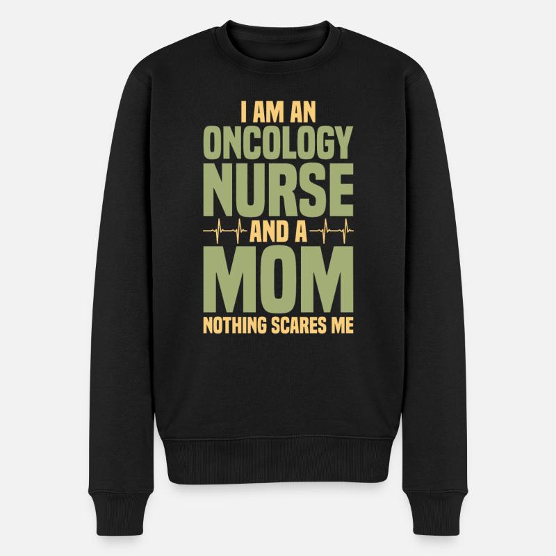 Krankenschwester für Onkologie - Männer Premium Bio Pullover - Schwarz