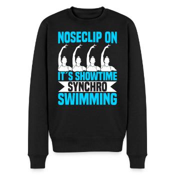 Synchronschwimmen - Männer Premium Bio Pullover - Schwarz - Vorne - Nico (187cm)