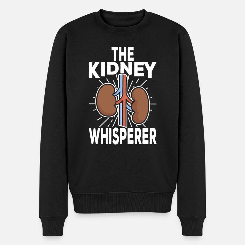 Nephrologie Niere Nierenmedizin Nephrologe - Männer Premium Bio Pullover - Schwarz