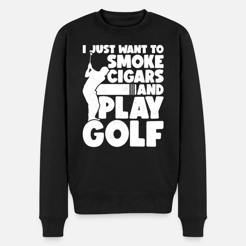 Cigares fumeurs de cigares - Pull Premium bio Homme - noir