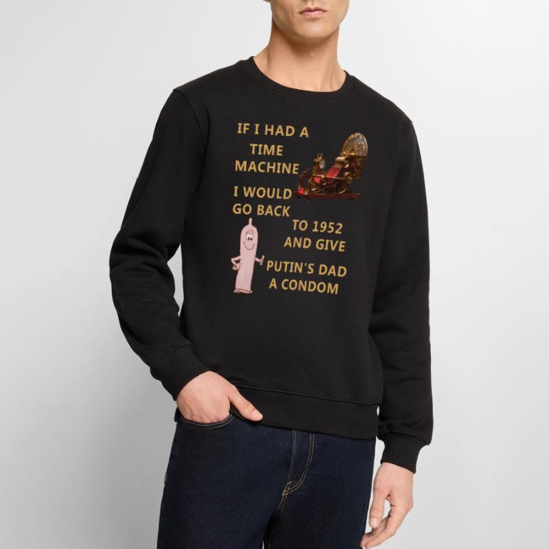 SI J’AVAIS UNE MACHINE À REMONTER LE TEMPS... Pull Premium bio Homme