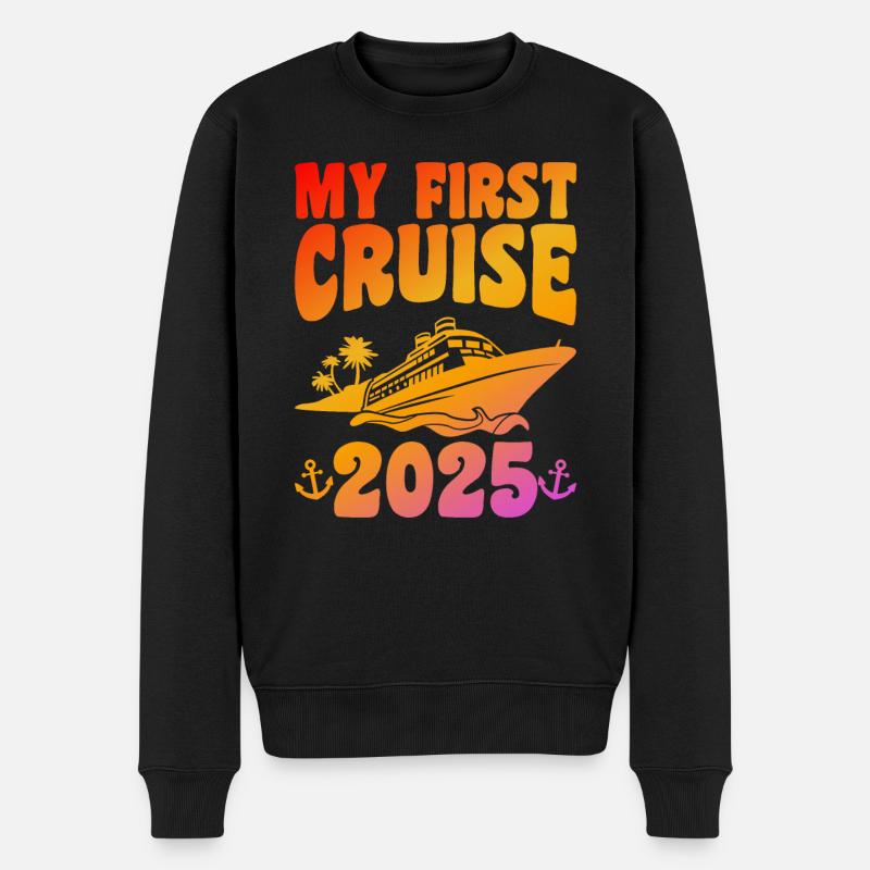 Kreuzfahrturlaub 2025 Kreuzfahrturlaub - Männer Premium Bio Pullover - Schwarz