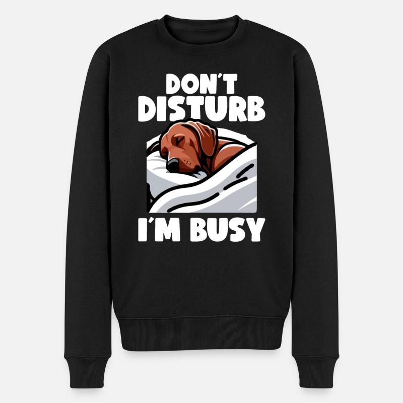 Rhodesian Ridgeback Dog Rhodesian Ridgebacks - Men's Premium Organic Jumper - black