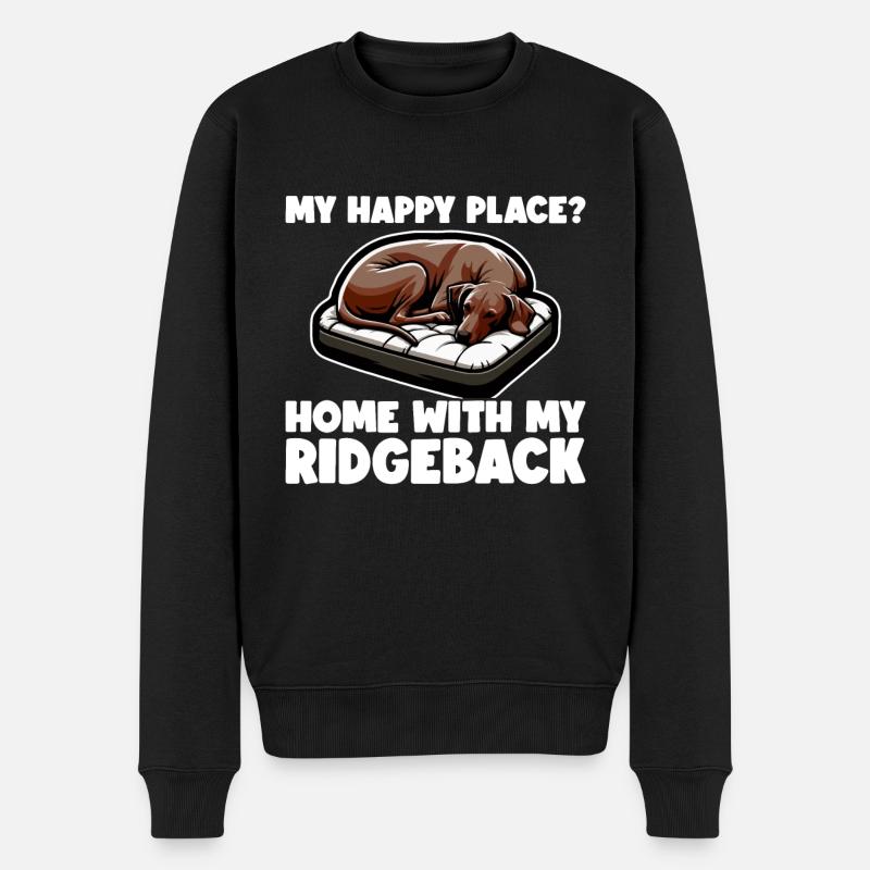 Rhodesian Ridgeback Happy Rhodesian Ridgebacks - Pull Premium bio Homme - noir