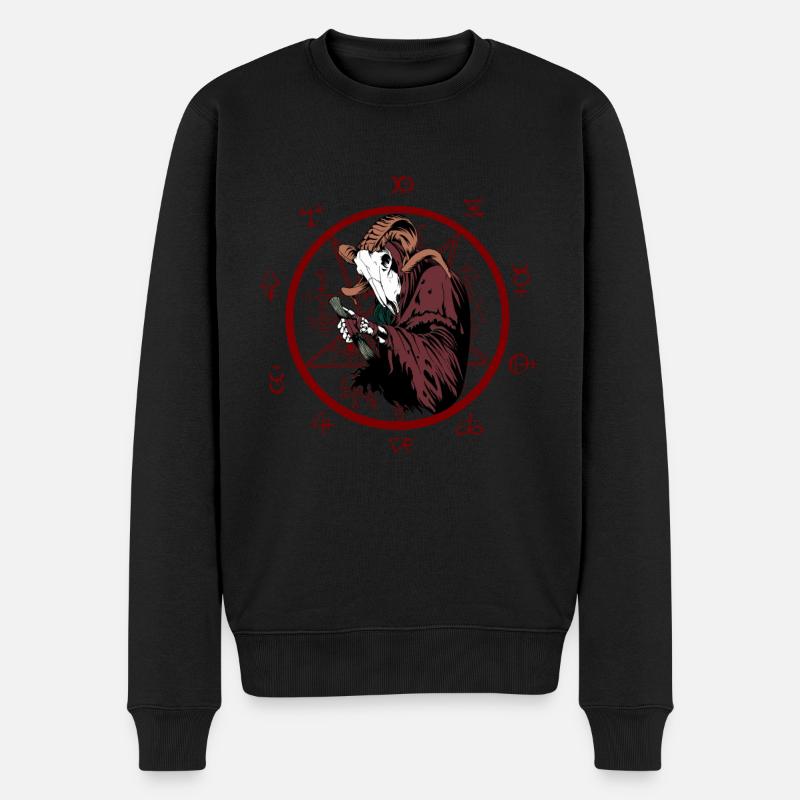 Alchemist der Hölle - Männer Premium Bio Pullover - Schwarz