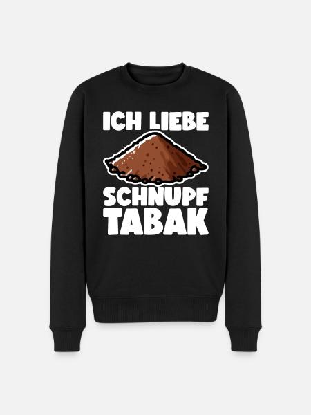 Schnupftabak - Männer Premium Bio Pullover - Schwarz