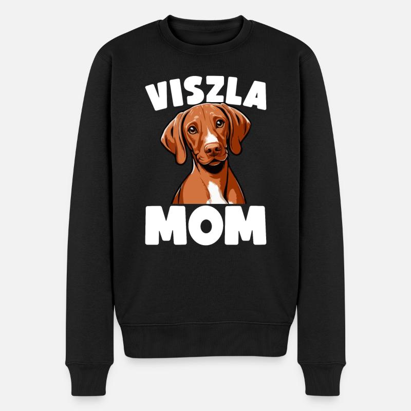 Viszla Hund Viszla Hunde - Männer Premium Bio Pullover - Schwarz