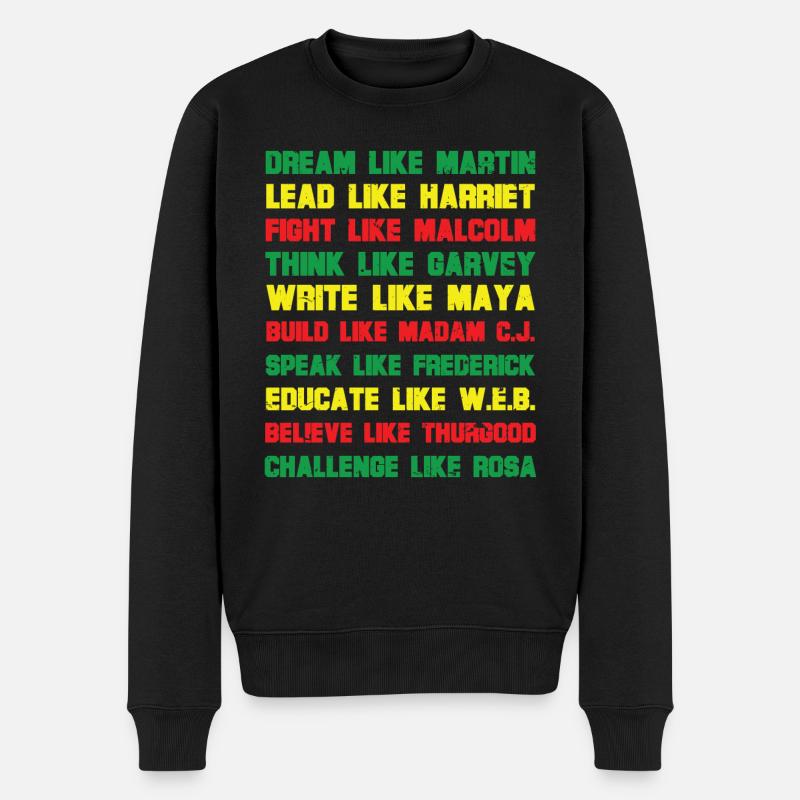 Black Inspirational Power Quotes - Pull Premium bio Homme - noir