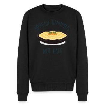 Spread Hummus Not Hate - Pull Premium bio Homme - noir - Devant - Nico (187cm)