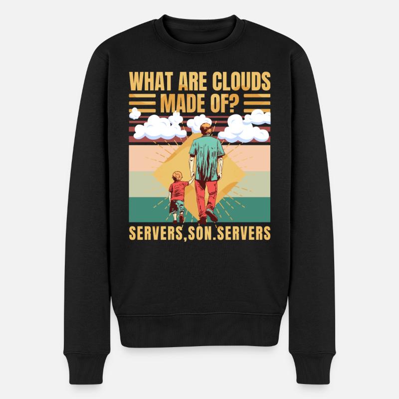 Funny Programmer Software Developer Computer - Männer Premium Bio Pullover - Schwarz