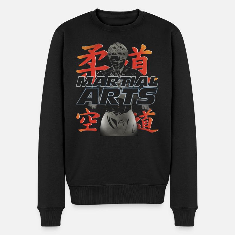 Kampfkunst Kampfsport Lifestyle - Männer Premium Bio Pullover - Schwarz