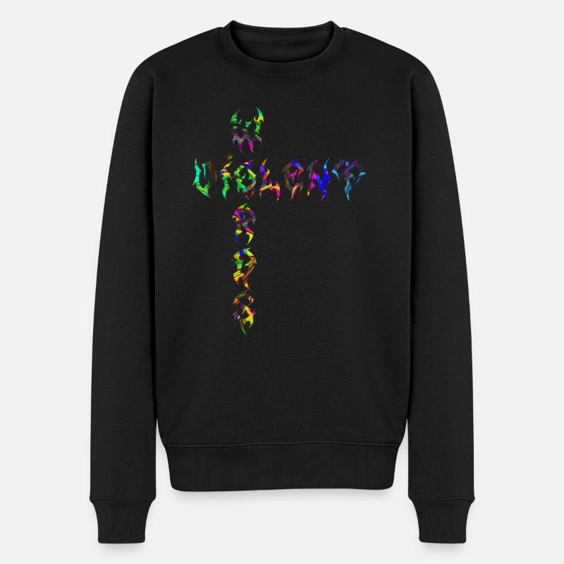 Paroles violentes - Pull Premium bio Homme - noir
