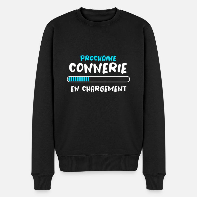 Prochaine Connerie En Chargement - Pull Premium bio Homme - noir