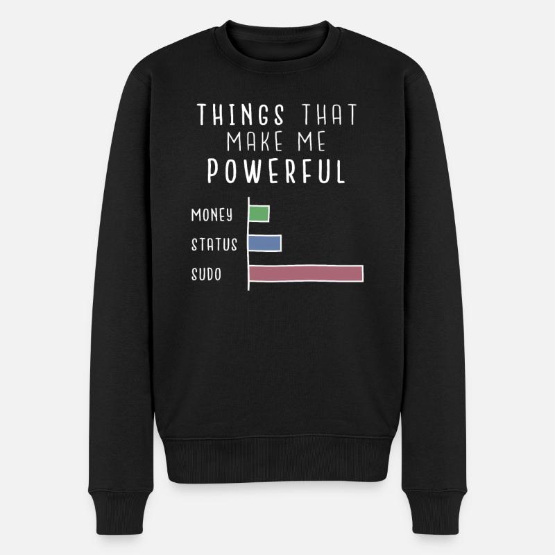 Linux T-Shirt - Ein super Geschenk - Männer Premium Bio Pullover - Schwarz