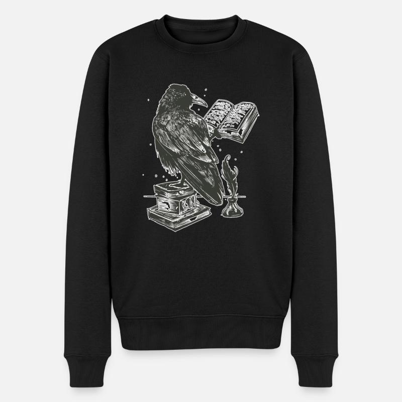 Rabe - Männer Premium Bio Pullover - Schwarz