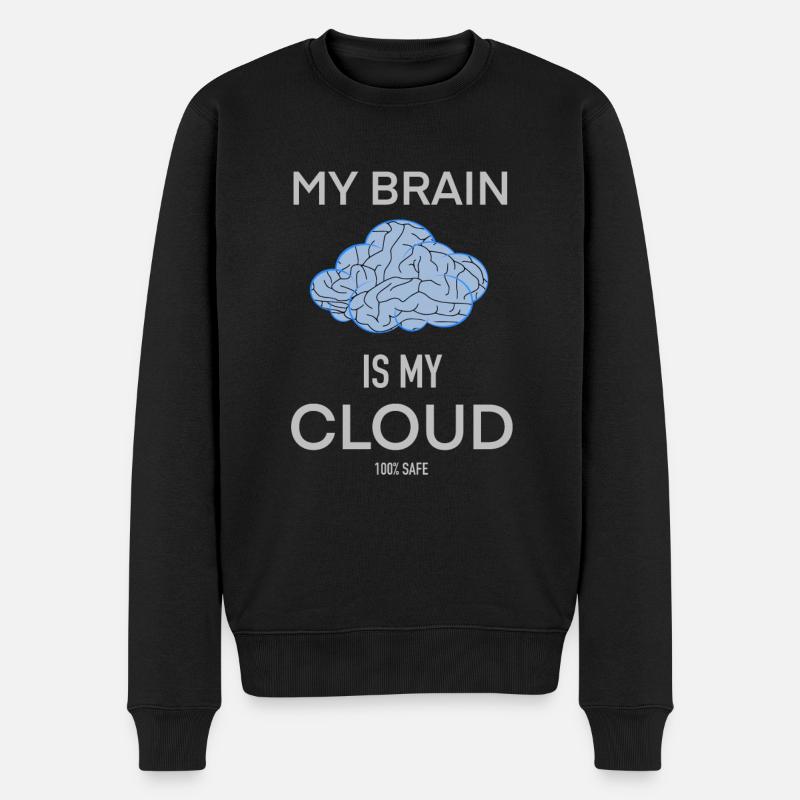 Netzwerk - Cloud - Männer Premium Bio Pullover - Schwarz