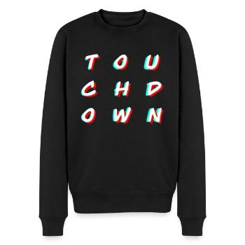 Touchdown - American Football - Männer Premium Bio Pullover - Schwarz - Vorne - Nico (187cm)