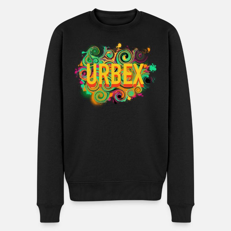 Urbex - Urban Explorer - Männer Premium Bio Pullover - Schwarz