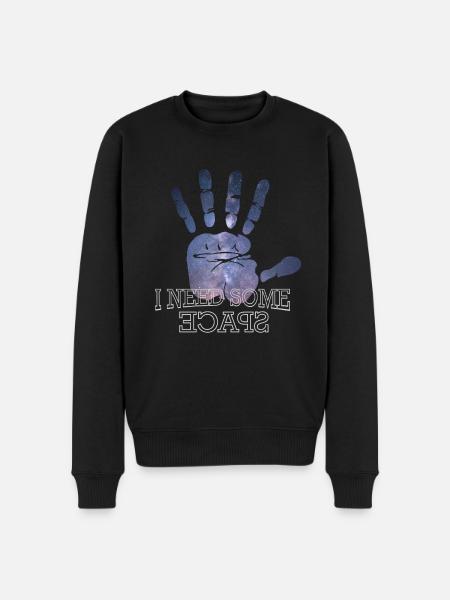 I Need Some Space - Männer Premium Bio Pullover - Schwarz