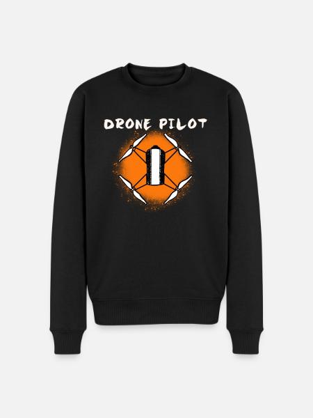 Drone - Pilote de drone - Pull Premium bio Homme - noir