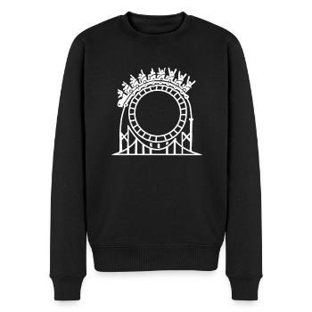 Roller coaster - Men's Premium Organic Jumper - black - Front - Nico (187cm)