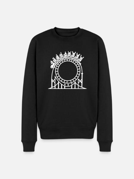Roller coaster - Men's Premium Organic Jumper - black