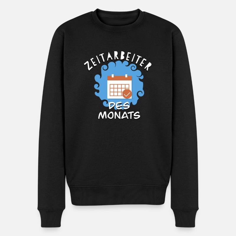Zeitarbeiter - Leiharbeiter - Männer Premium Bio Pullover - Schwarz