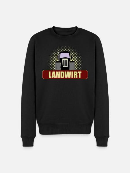 Landwirt - Bauer - Männer Premium Bio Pullover - Schwarz