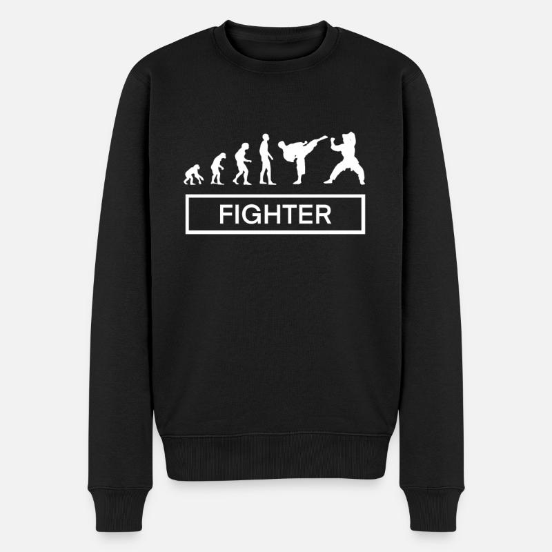 Kampfsport - Männer Premium Bio Pullover - Schwarz