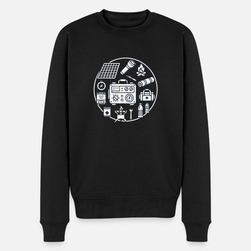 Disaster prevention - Men's Premium Organic Jumper - black
