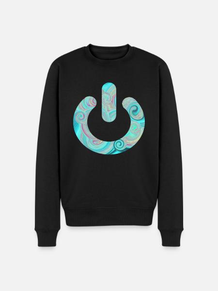Offline - Männer Premium Bio Pullover - Schwarz