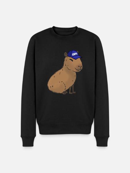 Capybara - Men's Premium Organic Jumper - black
