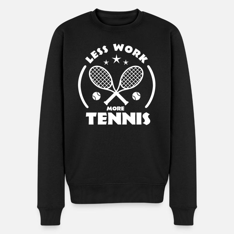 Tennis - Pull Premium bio Homme - noir