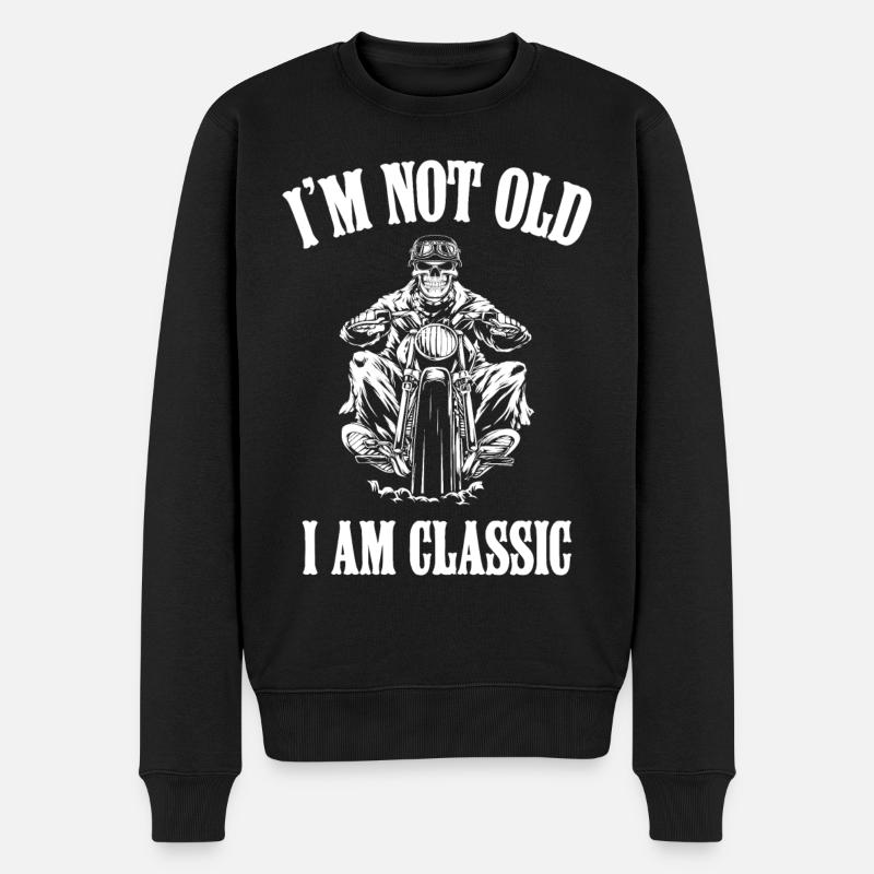 Classic Biker - Pull Premium bio Homme - noir