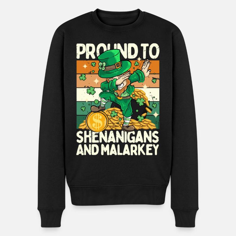 Saint Patrick - Pround to shenanigans and malarkey - Pull Premium bio Homme - noir