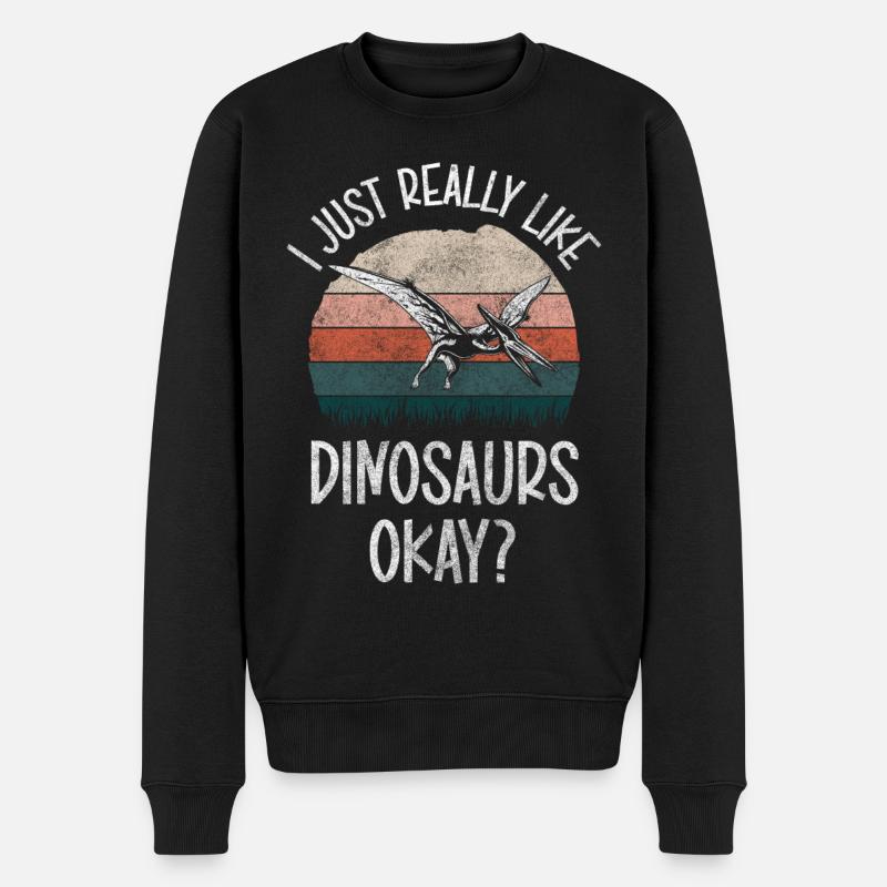 Musée d’archéologie Dino T-Rex - Pull Premium bio Homme - noir