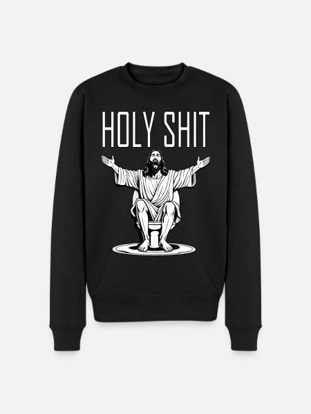 Holy Shit - Men's Premium Organic Jumper - black