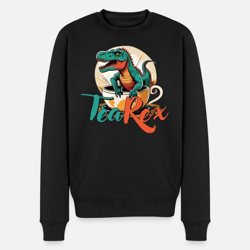 TeaRex - Pull Premium bio Homme - noir